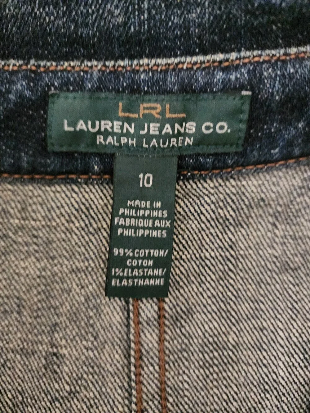 Vintage NWOT Ralph Lauren Jeans Heavy Denim Trench Coat Dress Women 10 Moto Zip - Picture 6 of 13